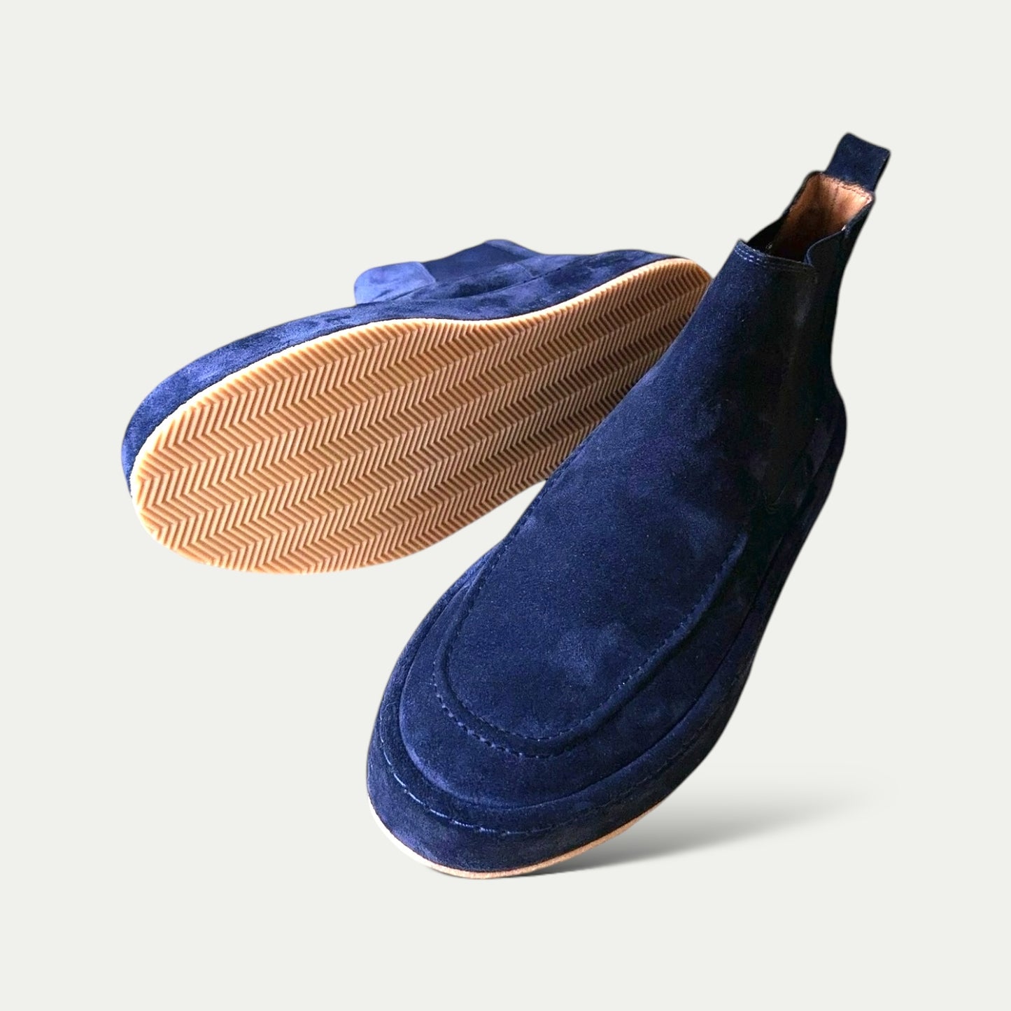 CHELSEA BOOTS SUEDE BLU NAVY