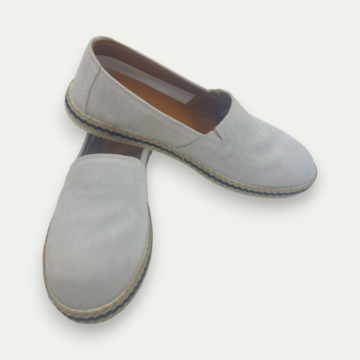 ESPADRILLES EN DAIM WHITE