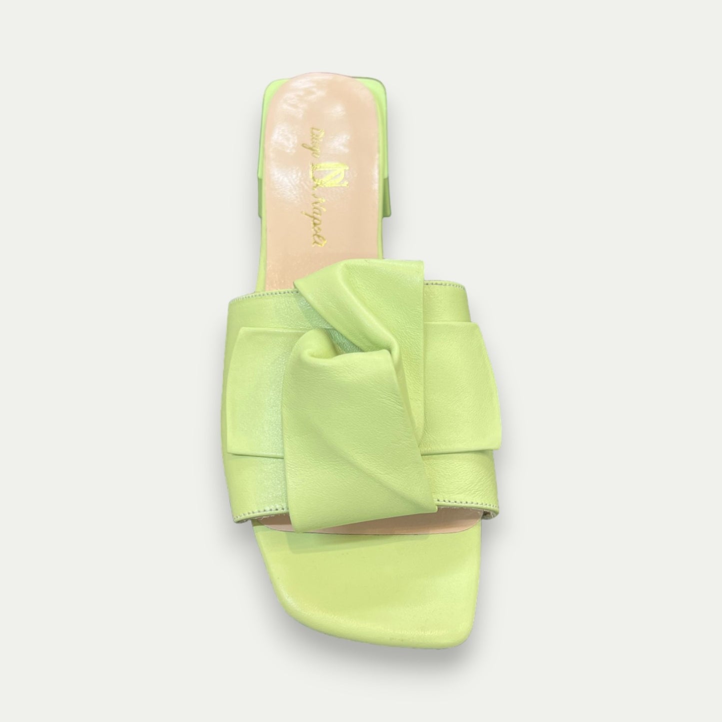SANDALES Nouées EN CUIR PISTACHE