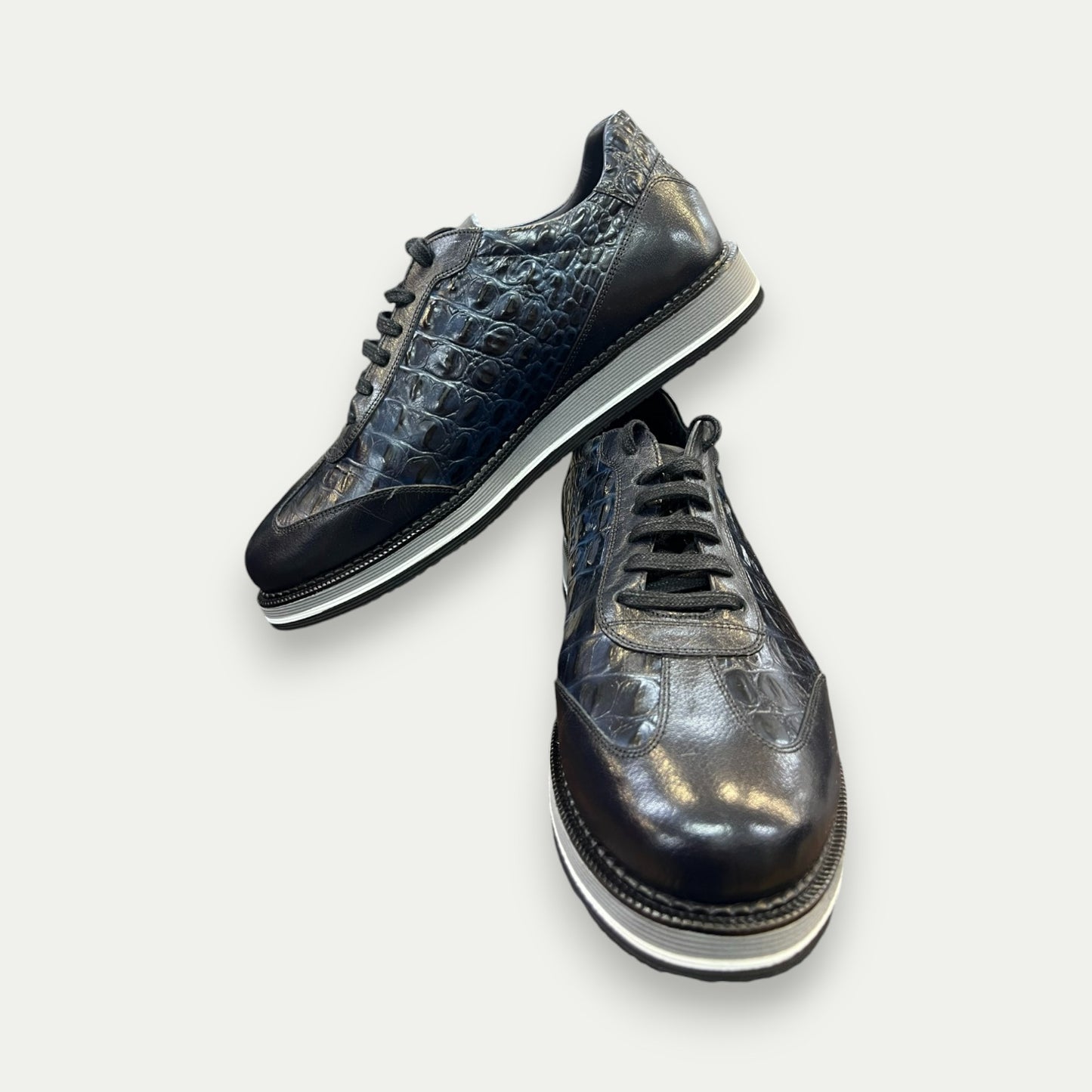 SNEAKERS VILLE HOMME PRINTED CROCO