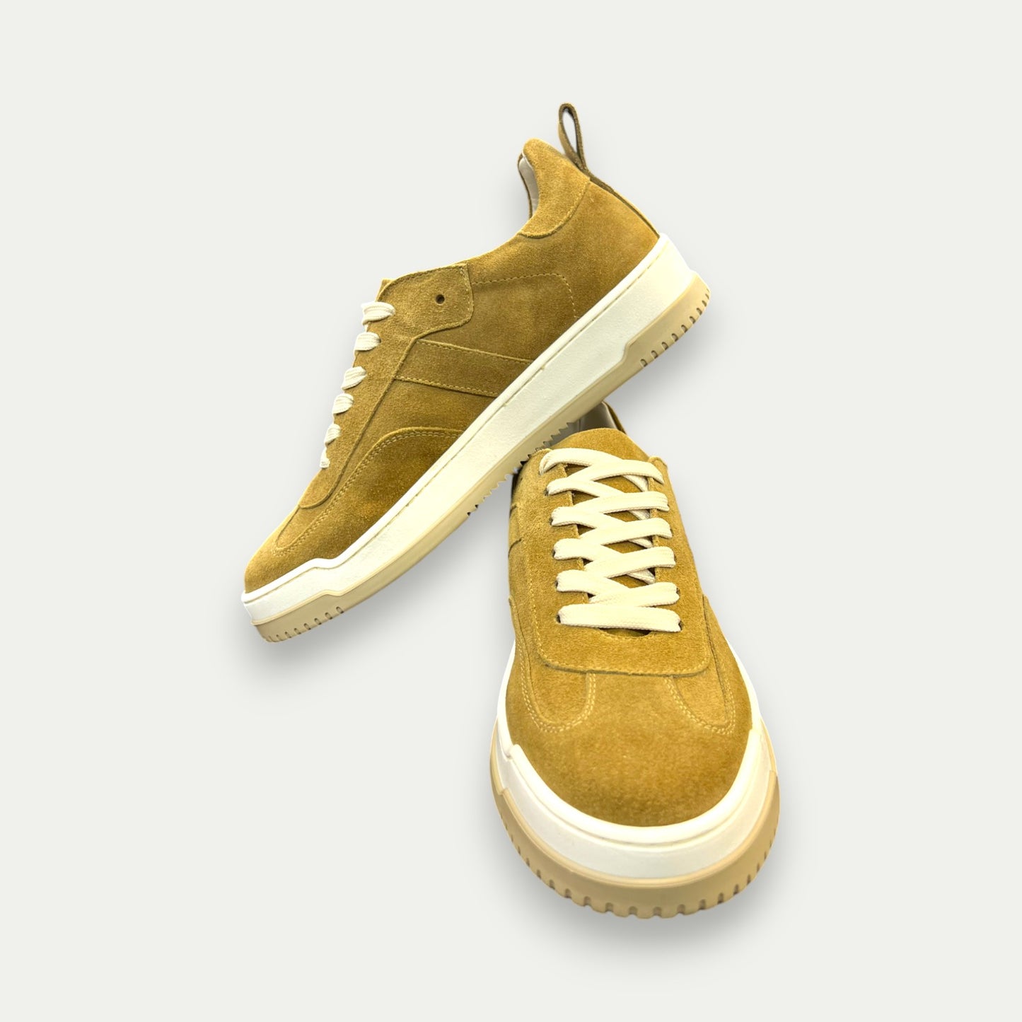 SNEAKERS HOMME EN DAIM CAMEL