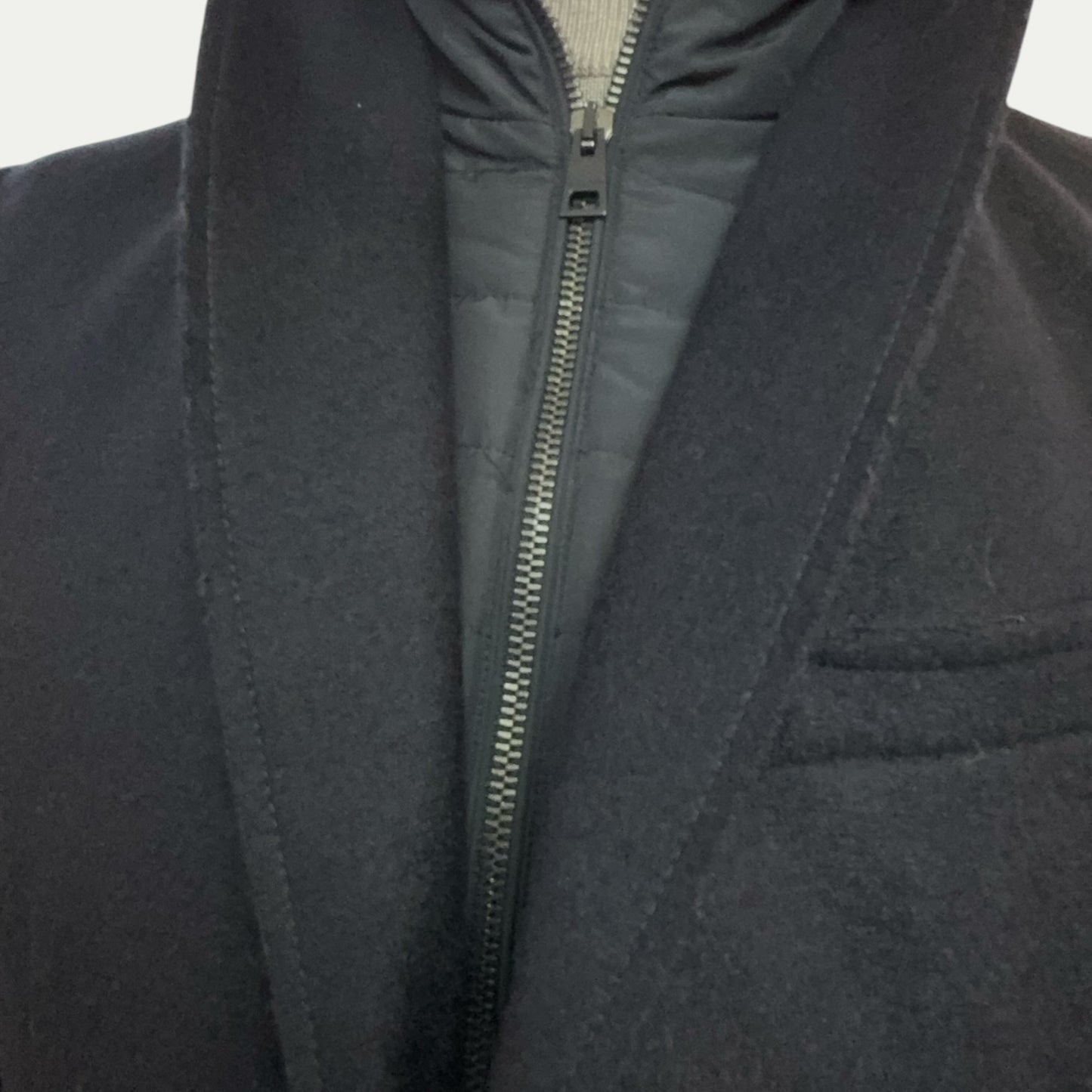 Veste Gallotti en Tissu Loro Piana Noir avec Gilet Intégré - Diego Napoli
