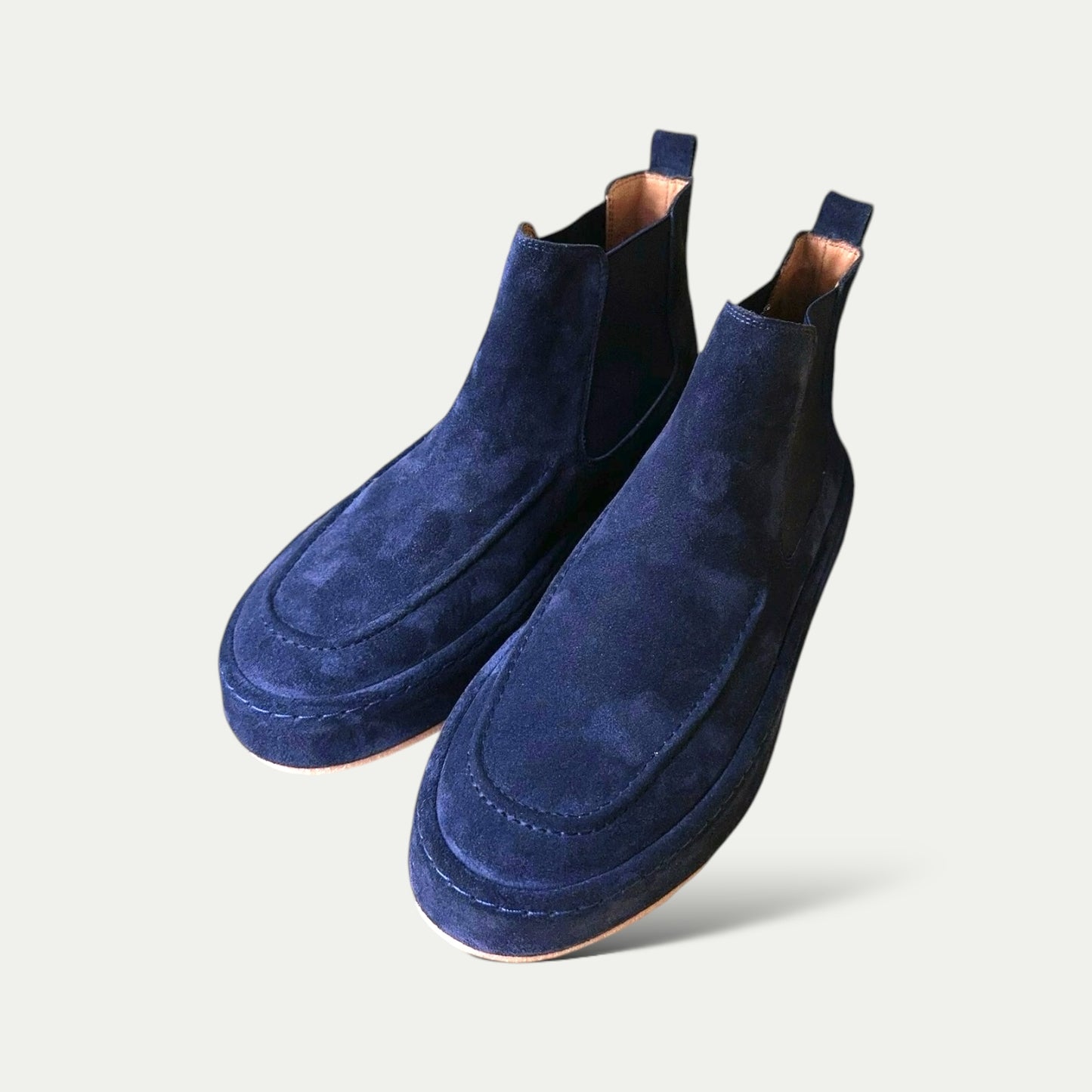 CHELSEA BOOTS SUEDE BLU NAVY