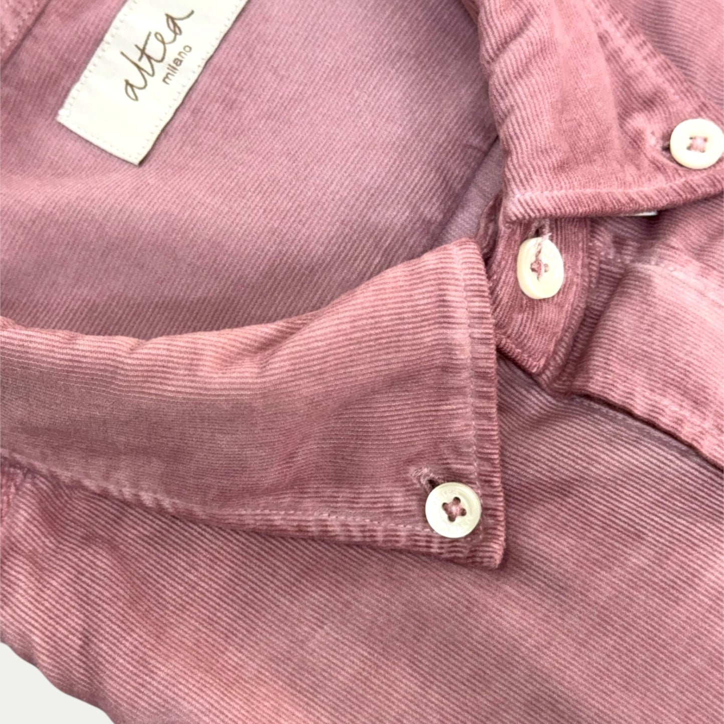 ALTEA MILANO CHEMISE HOMME EN COTON MILLE RAYURES TON SUR TON