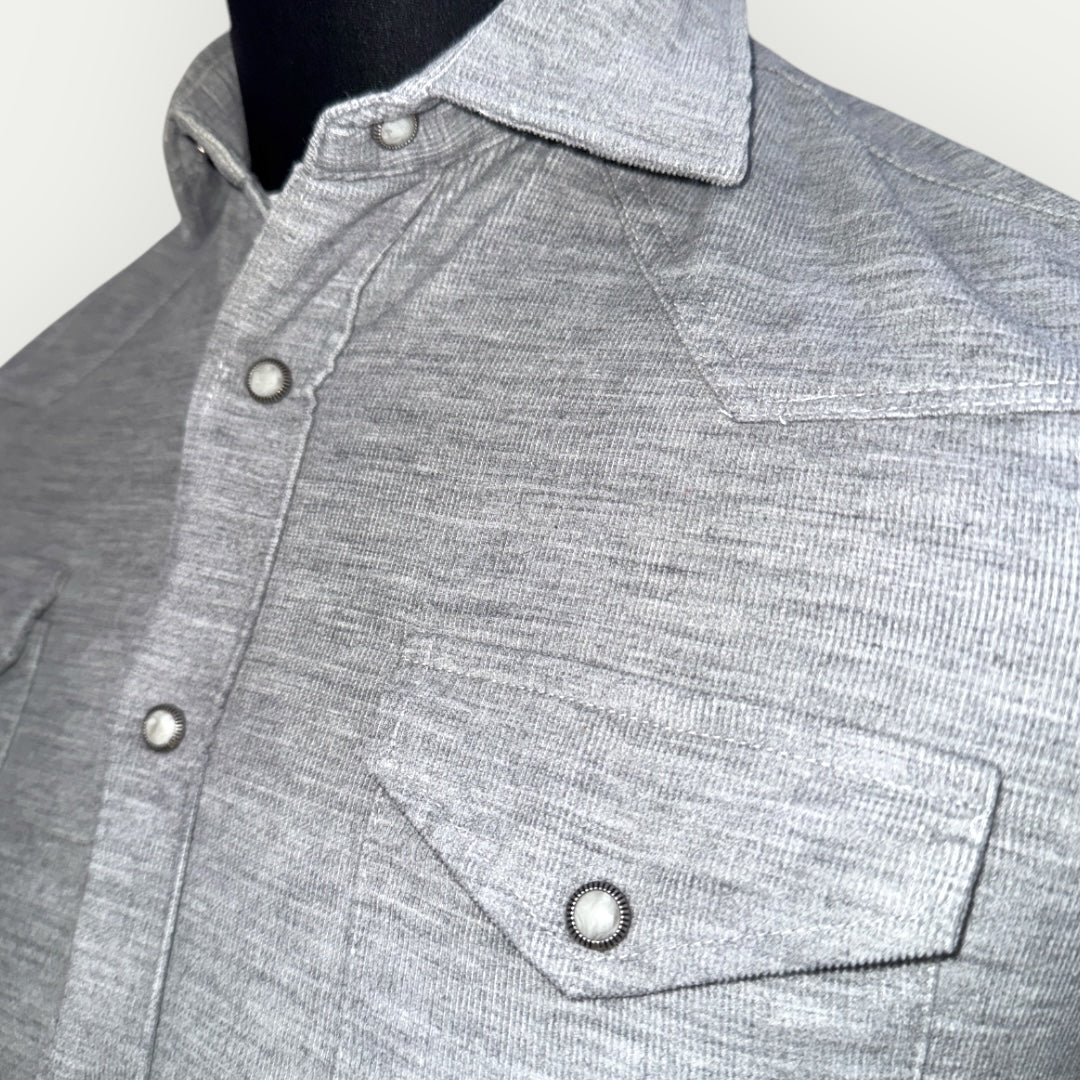 ELEVENTY CHEMISE HOMME FLANELLE GRIS MÉDIUM