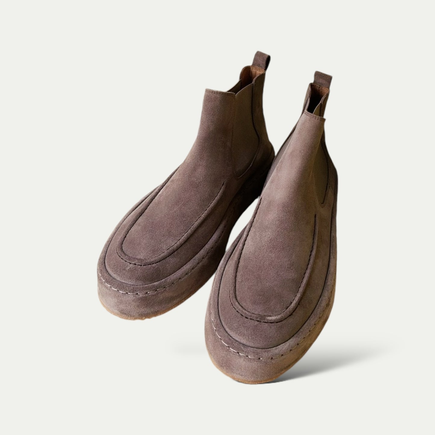 CHELSEA BOOTS SUEDE NATURAL BEIGE