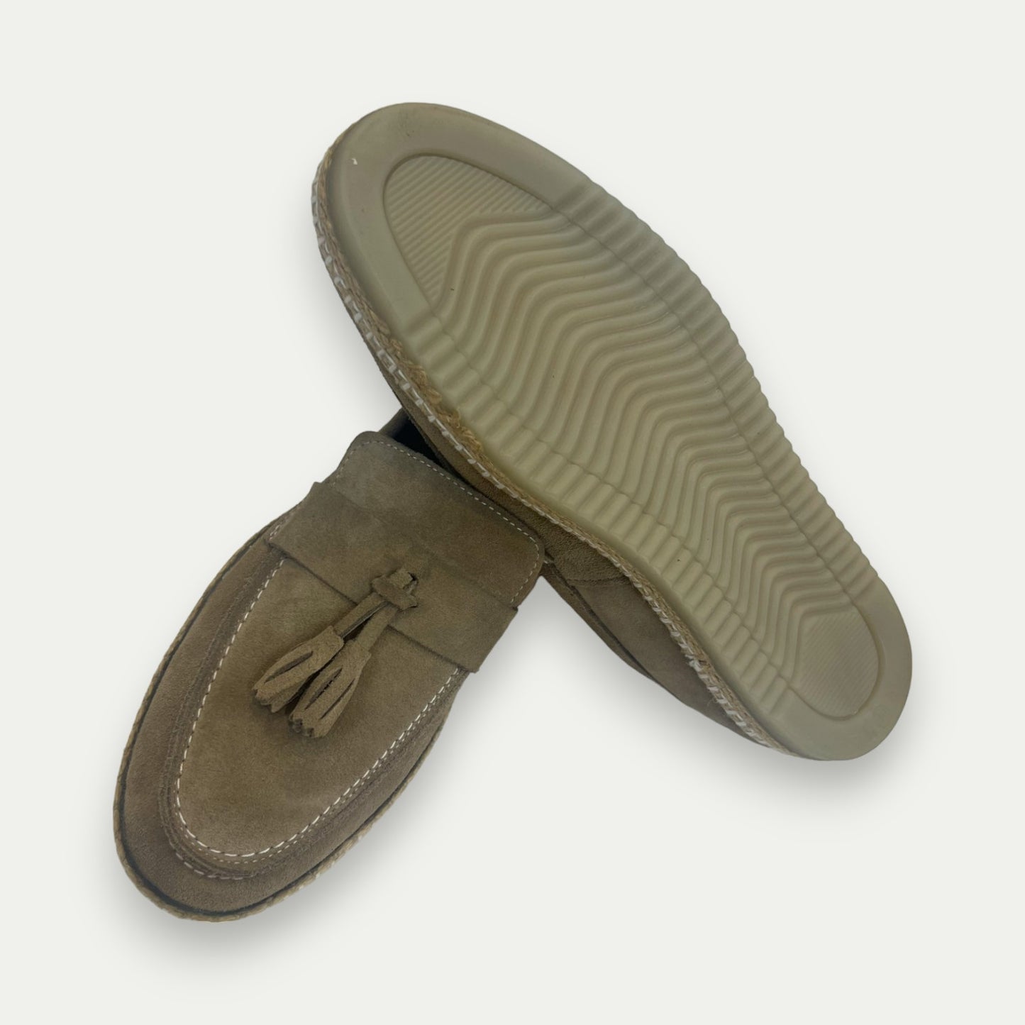 MOCASSINS POMPONS BEIGE