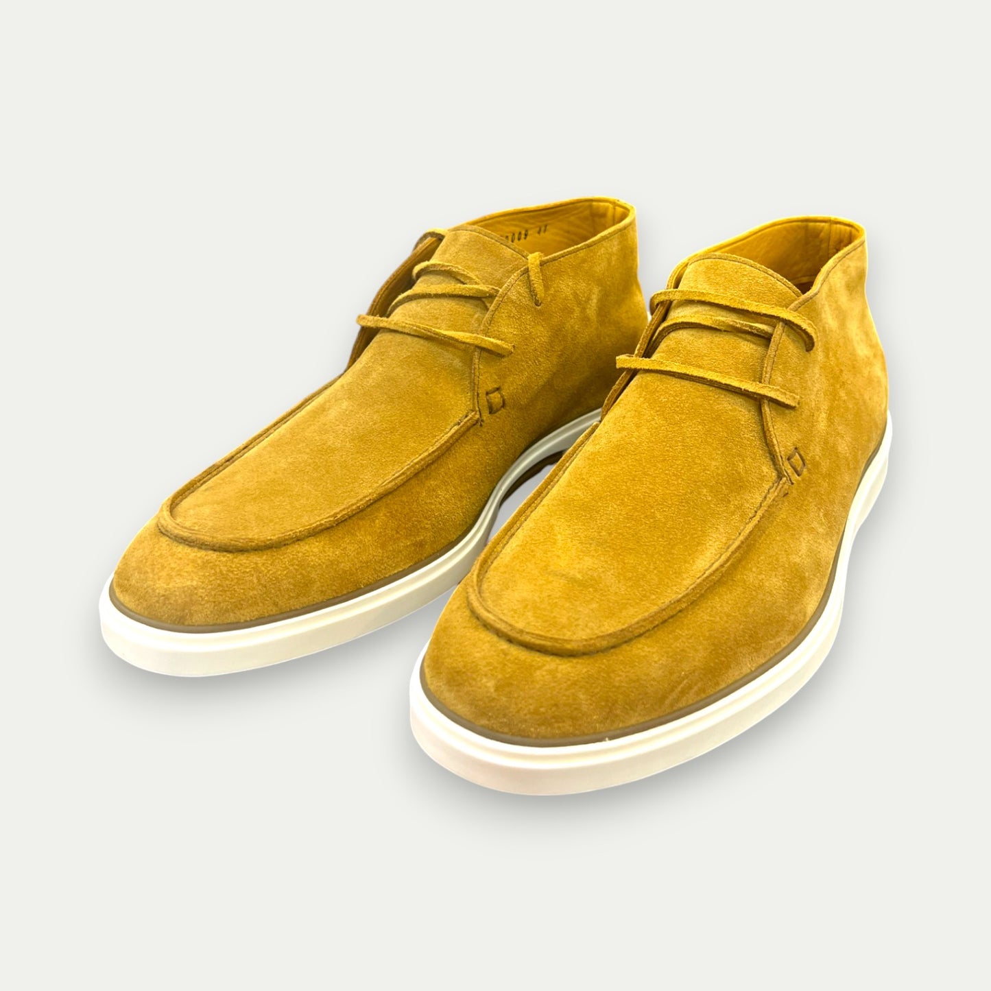MOCASSINS SUEDE LACETS HOMME SEMELLES CAOUTCHOUC